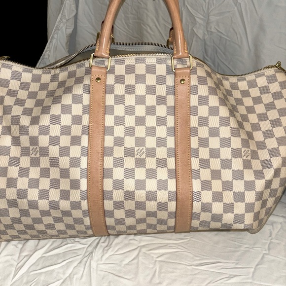 Louis Vuitton Keepall Bandoulière 55 - Damier Azur Canvas - Picture 1 of 9